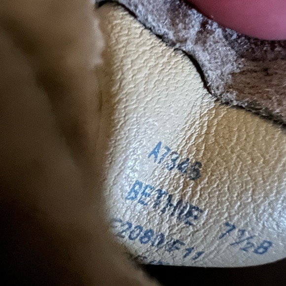 Coach Sede Ankle Boots Foldover Heeled Booties shoes EST 1041 | Size:7.5 B| - Picture 9 of 11